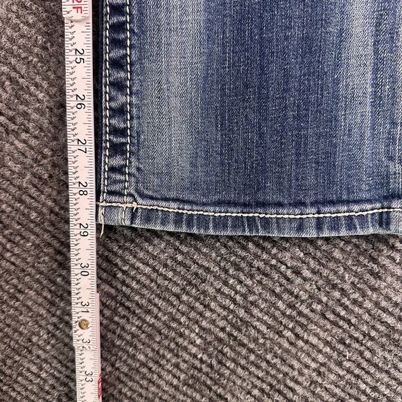 Y2K Womens Miss Me Bootcut Embroidered Pocket Jeans W24xL29 - Picture 5 of 7